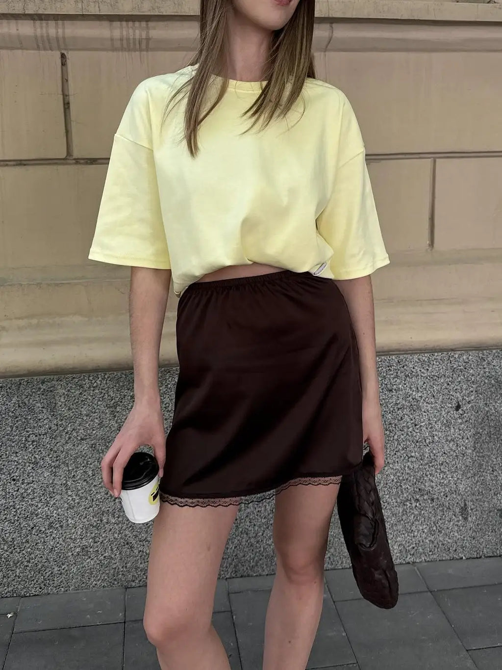 Glorol - Chic High Elastic Waist Lace Skirt