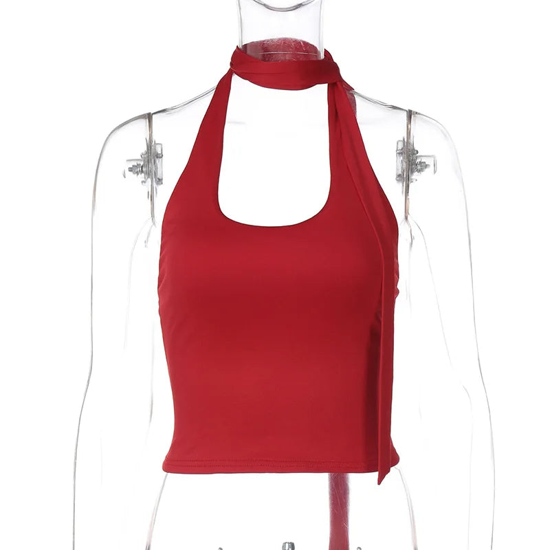Glorol - Backless Slim Sleeveless Top