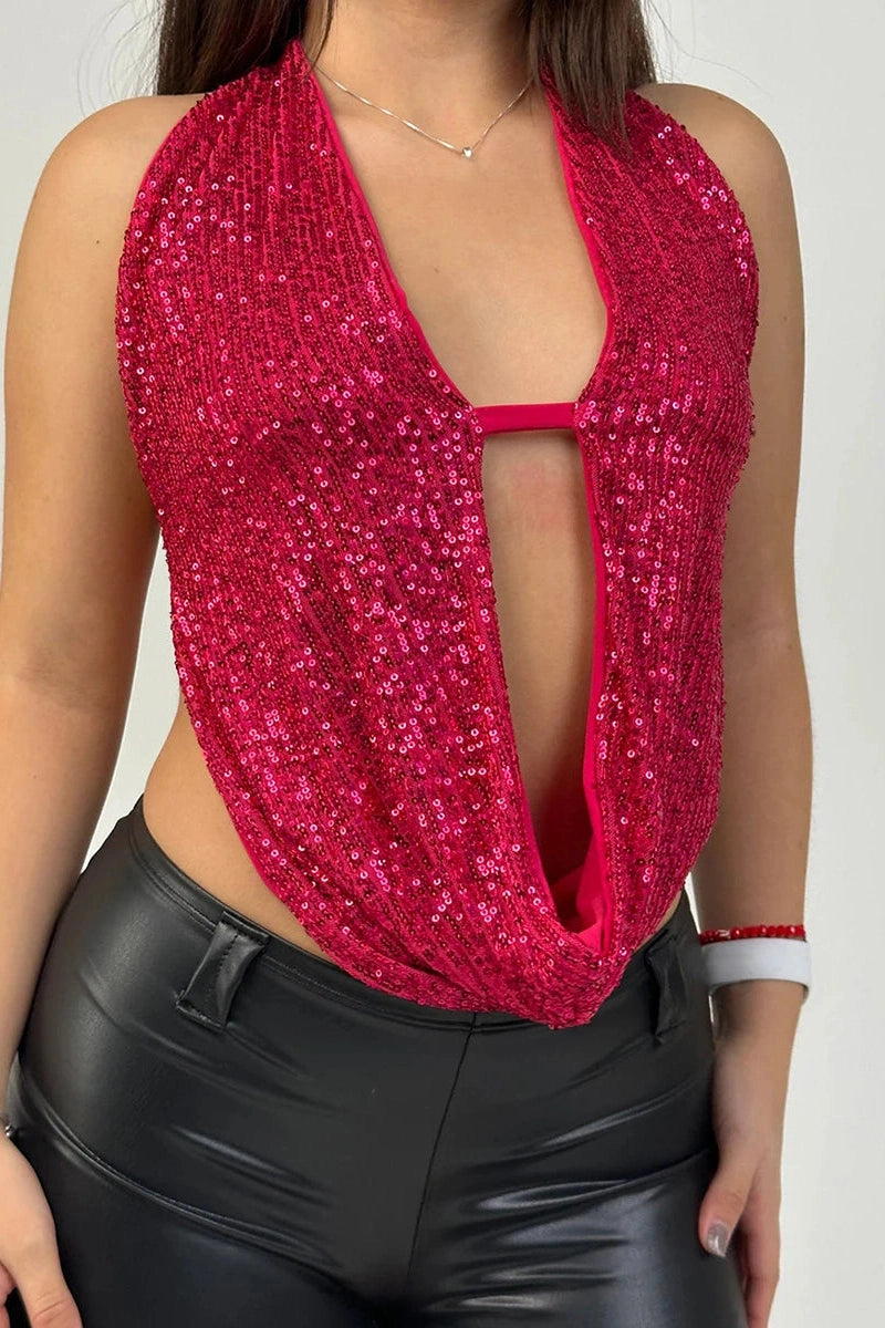 Glorol - Sleeveless Slim Fit Top