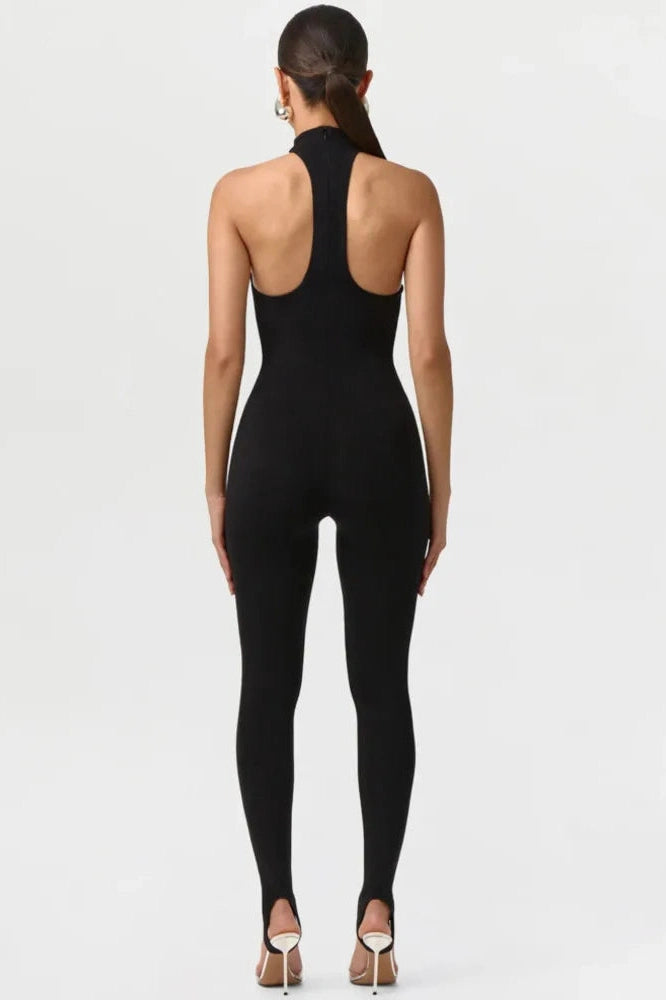 Glorol - Off-Shoulder Sleeveless Backless Jumpsuit