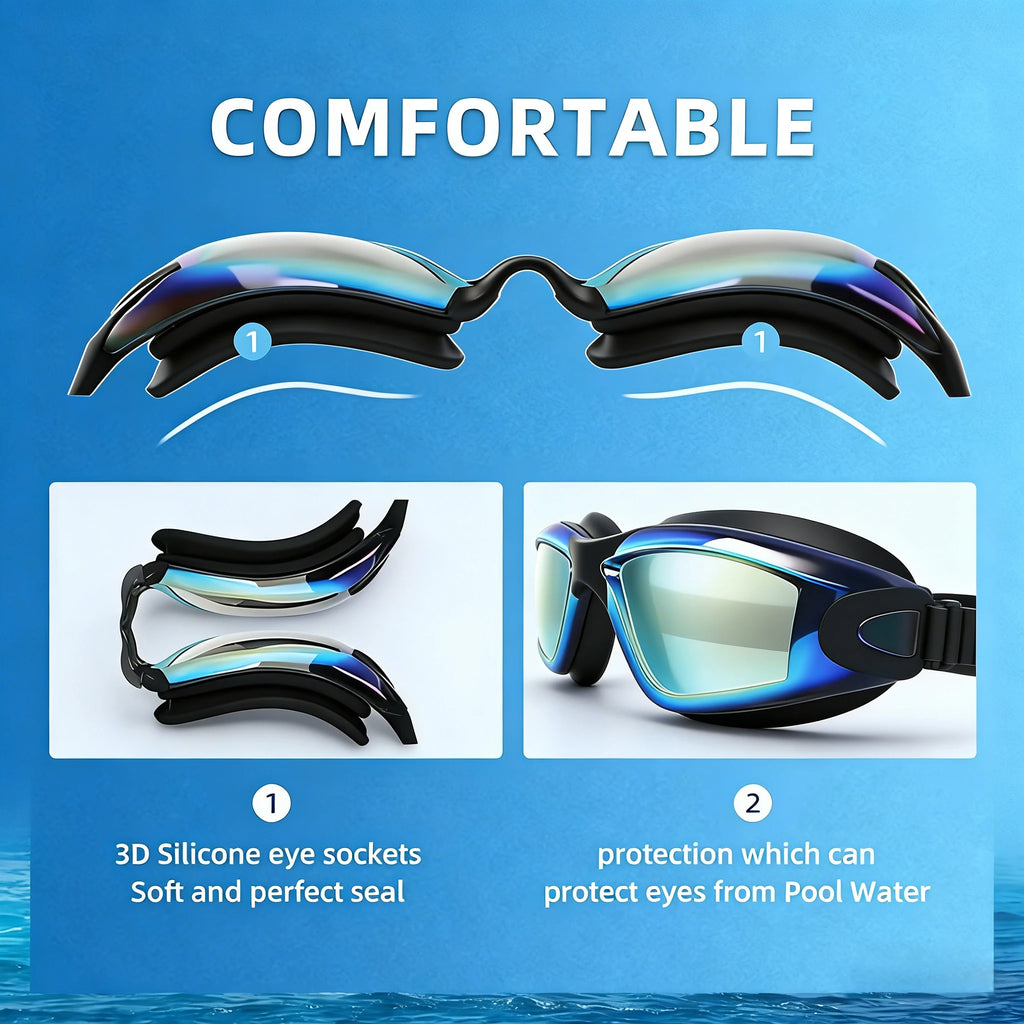 Kids Anti-Fog Swimming Goggle Set