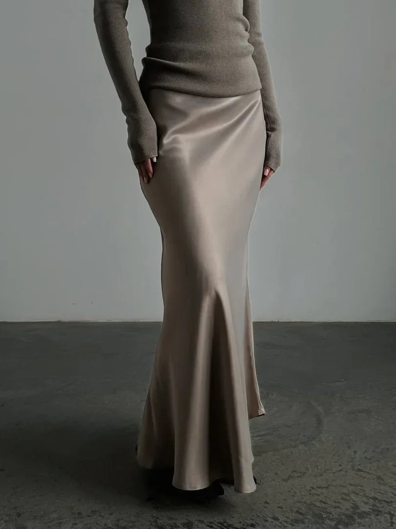 Glorol - Loose High Waist Fishtail Skirt