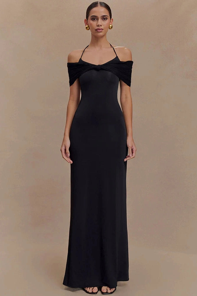 Glorol - Off-Shoulder Strapless Sleeveless Backless Maxi Dress