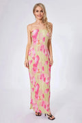 Glorol - Sleeveless Off-Shoulder Strapless Maxi Dress