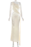 Glorol - Elegant Backless Straps Slim Maxi Dress