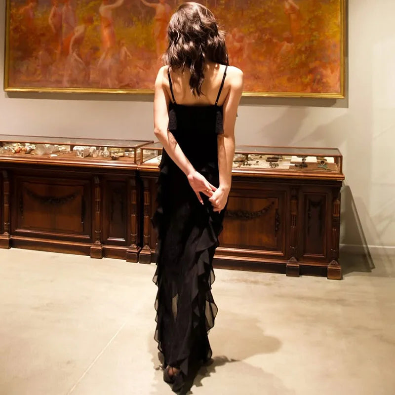 Glorol - Elegant Patchwork Sleeveless Maxi Dress
