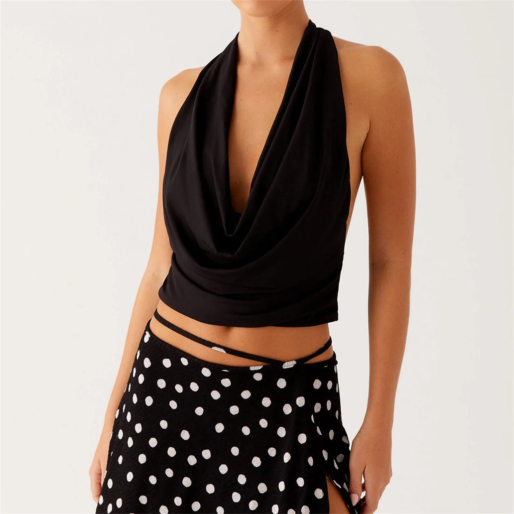 Glorol - Sleeveless Backless Top