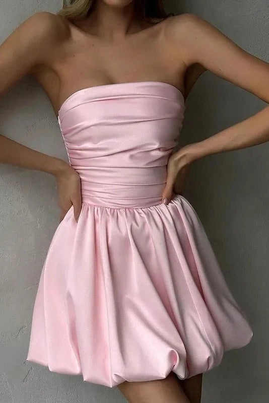 Glorol - Off-Shoulder Strapless Bodycon Mini Dress