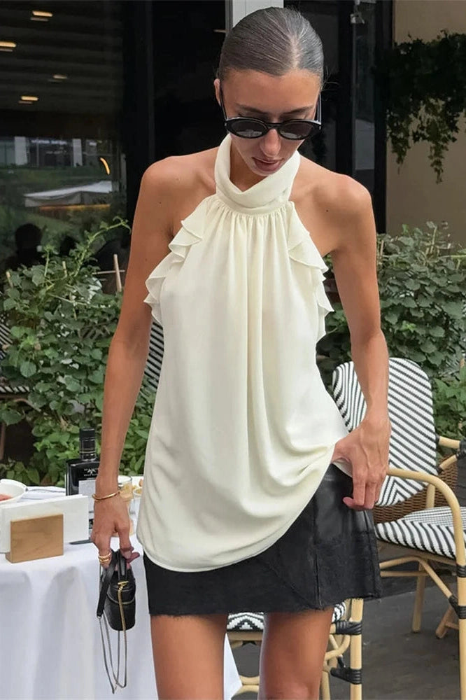 Glorol - Backless Off-Shoulder Loose Top