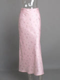 Glorol - High Waist Elegant Printed Patchwork Skirt