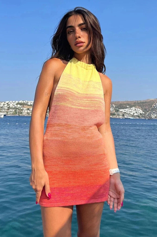 Glorol - Elegant Sleeveless Bodycon Backless Mini Dresses