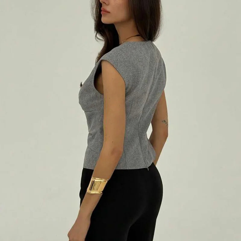 Glorol - Sleeveless Waist Top