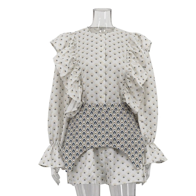 Glorol - Long Sleeve High Waist Slim Mini Dress