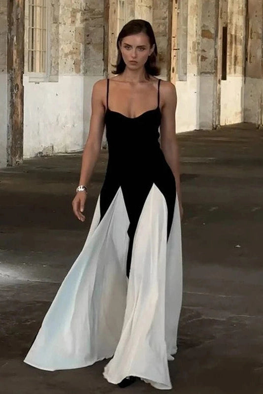 Glorol - Elegant Backless Sleeveless Maxi Dress