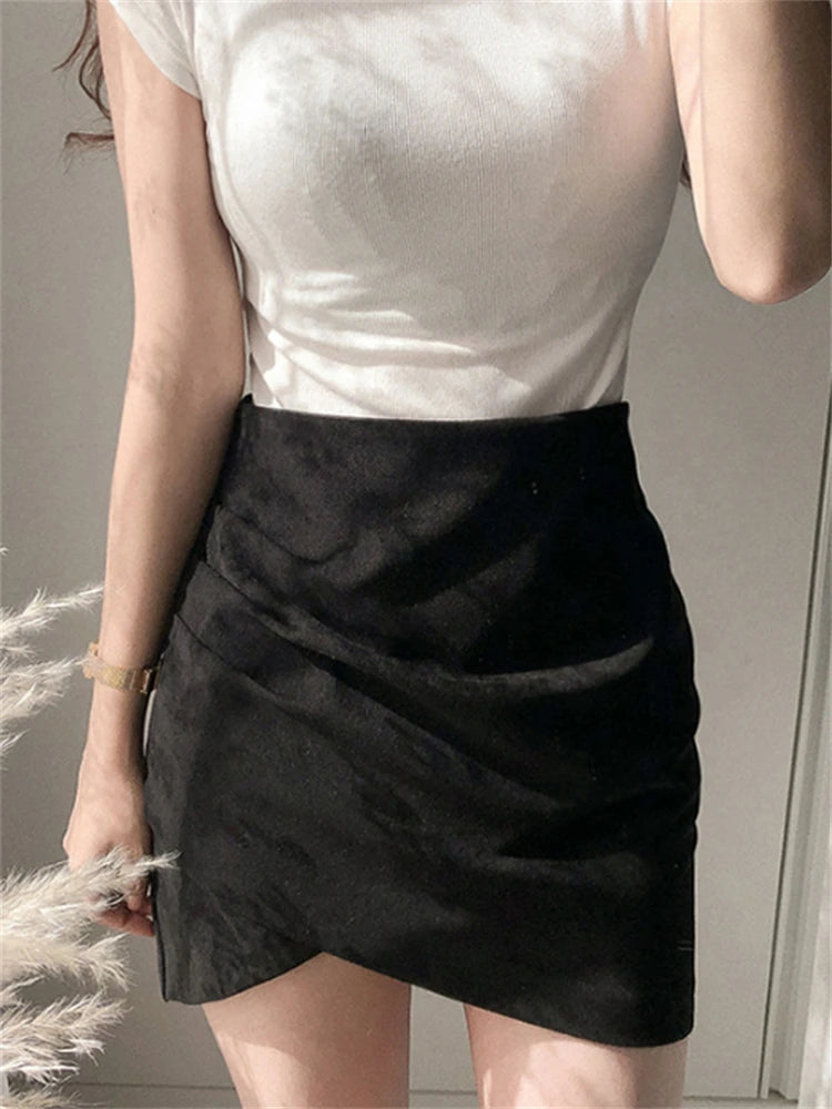 Glorol - High Waist A-Line Pencil Skirt