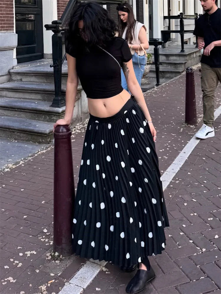 Glorol - High Waist Patchwork Skirt