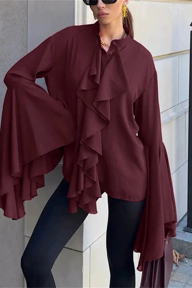Glorol - Long Sleeve Patchwork Top