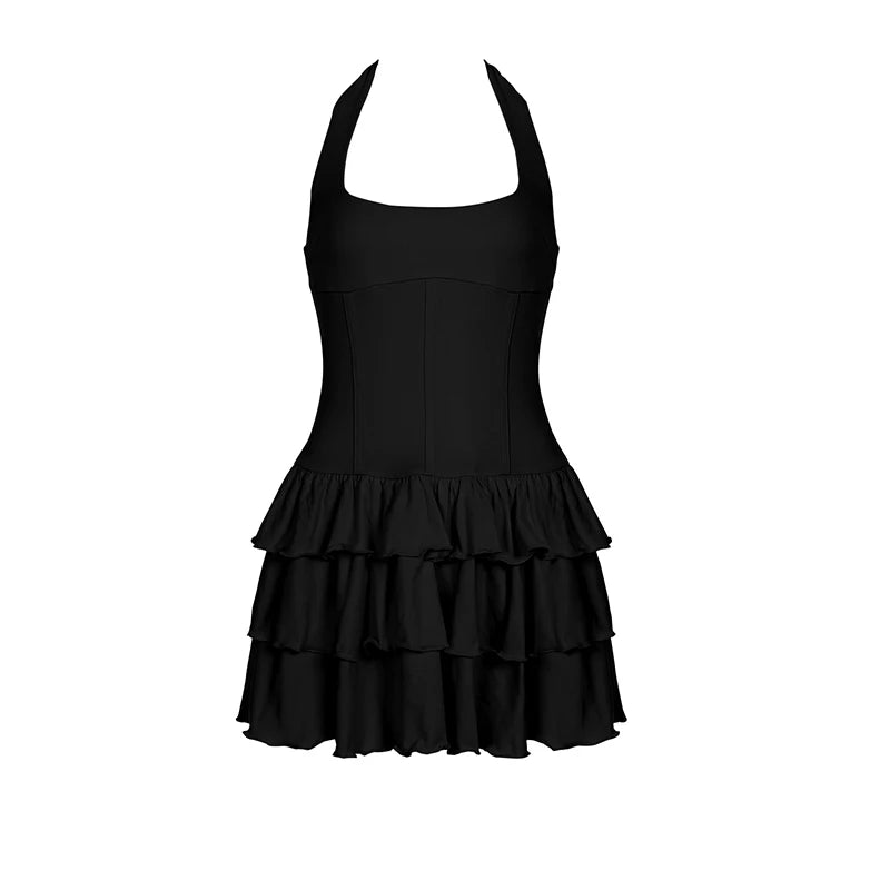 Glorol - Sleeveless High Waist Slim Mini Dress