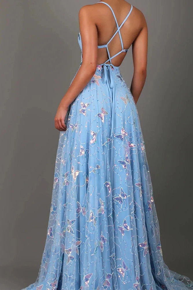 Glorol - Elegant Sleeveless Pleated High Waist V-Neck Maxi Dress