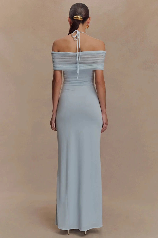 Glorol - Off-Shoulder Strapless Sleeveless Backless Maxi Dress
