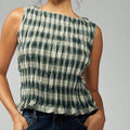 Glorol - Sleeveless Pleated Top
