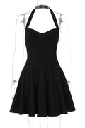Glorol - Elegant Slim Backless A-Line Sleeveless Mini Dress