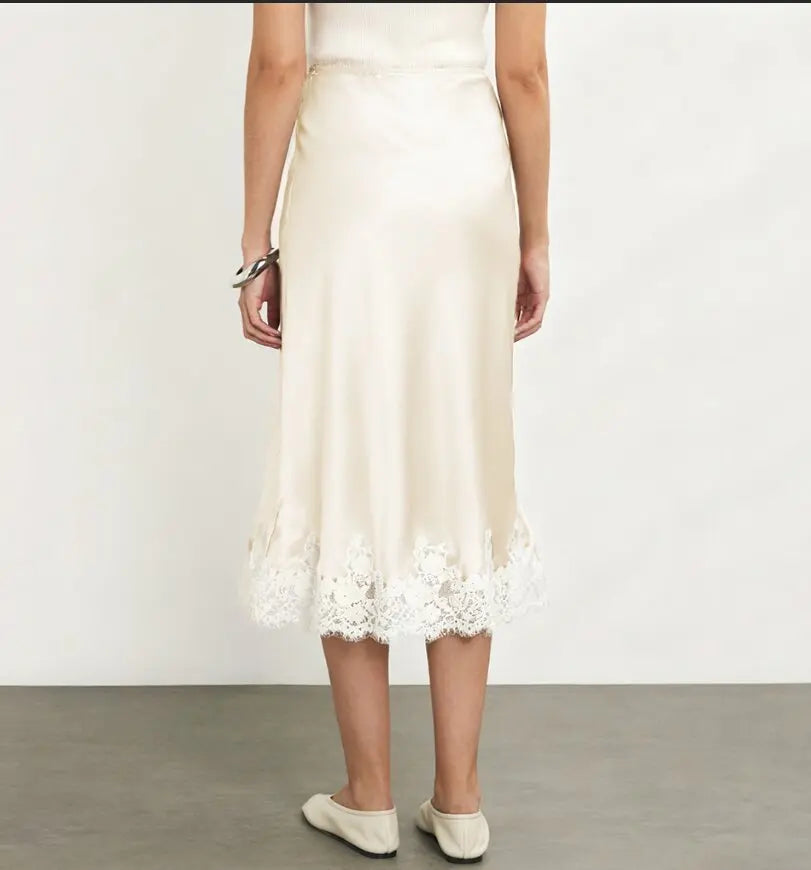 Glorol - Elegant High Waist Lace Skirt