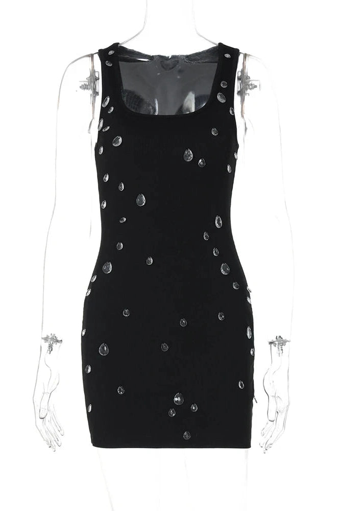Glorol - Elegant Sleeveless Slim Mini Dress