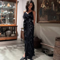 Glorol - Elegant Patchwork Sleeveless Maxi Dress