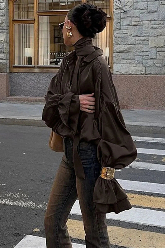 Glorol - Long Sleeve Patchwork Loose Top