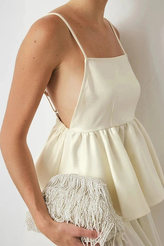 Glorol - Backless Strap Sleeveless Top