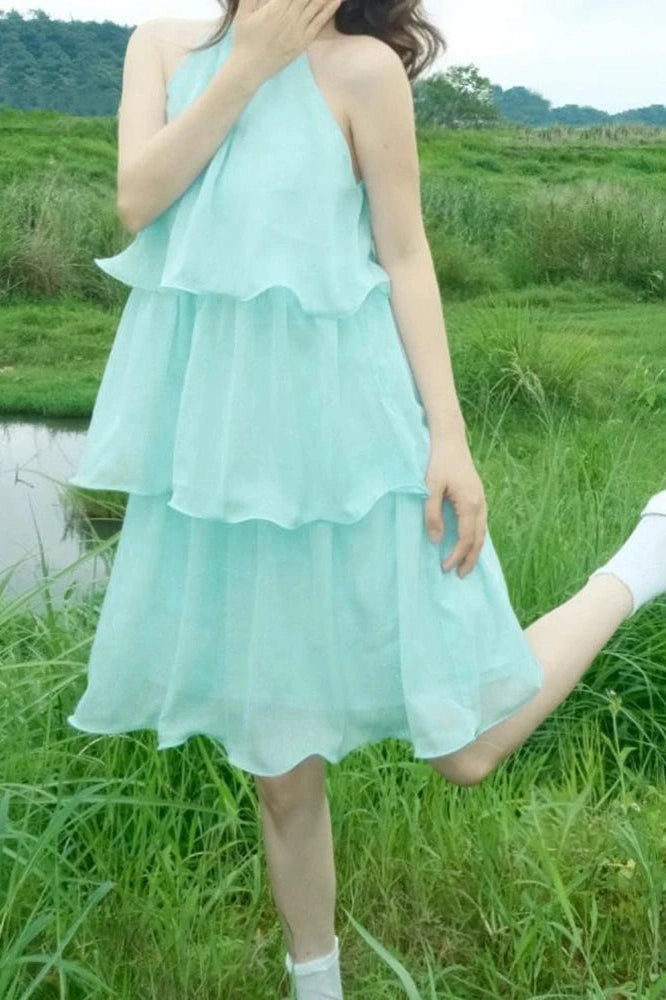 Glorol - Hollow Out Loose A-Line Sleeveless Mini Dress