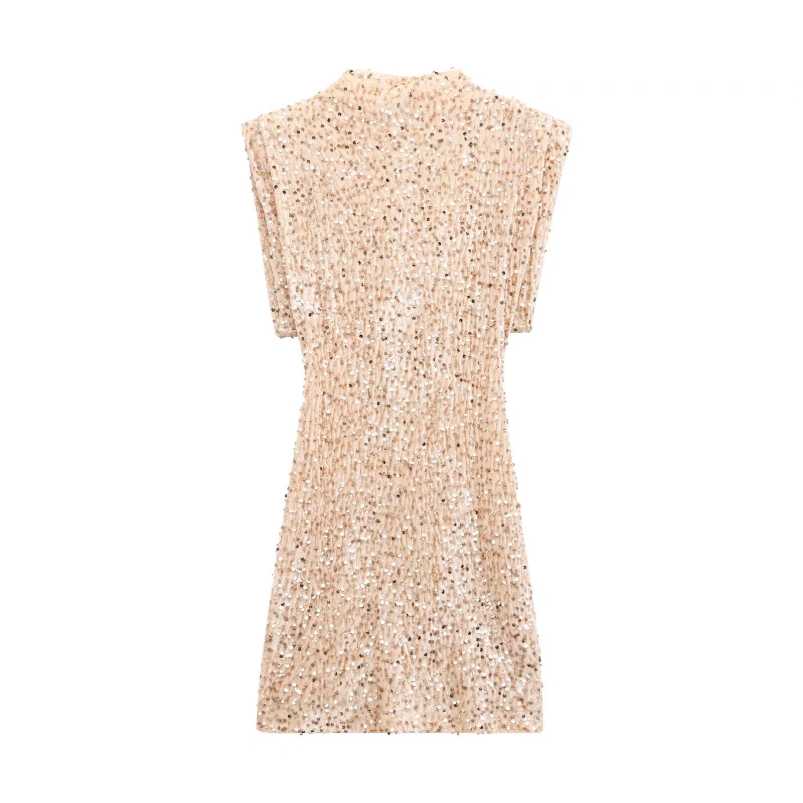 Glorol - Elegant Patchwork Sleeveless Mini Dress