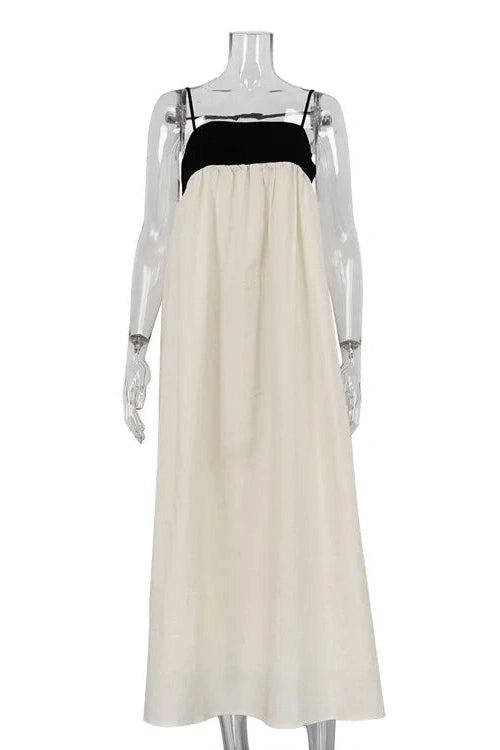 Glorol - Elegant Backless Sleeveless Loose Maxi Dress