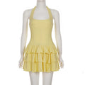 Glorol - Sleeveless High Waist Slim Mini Dress