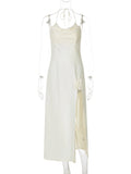 Glorol - Sleeveless Backless Slim Maxi Dress