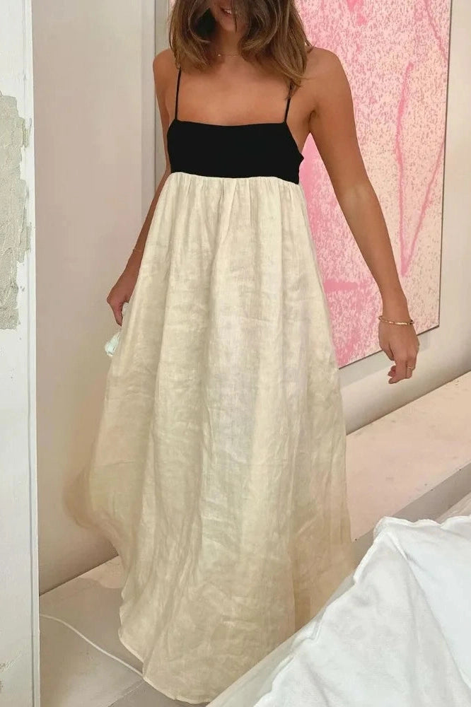 Glorol - Elegant Backless Sleeveless Loose Maxi Dress