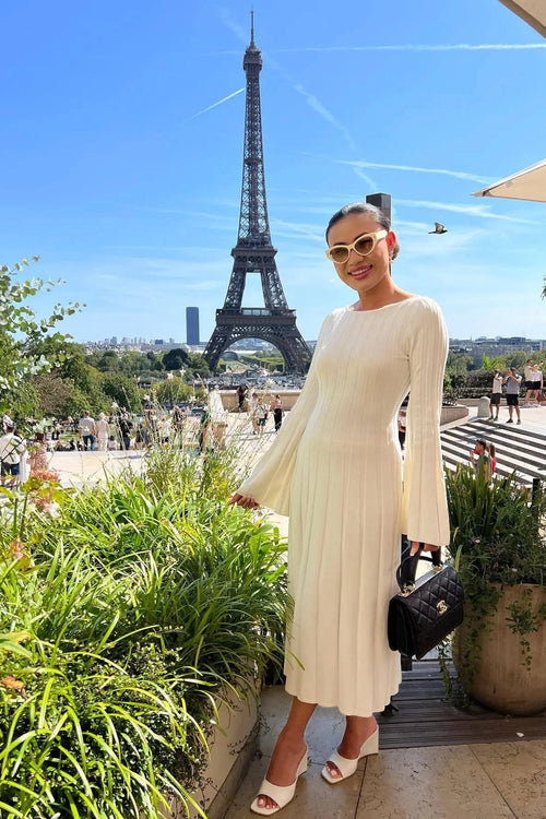 Glorol - Backless Lace-Up Patchwork Slim High Waist Maxi Dress