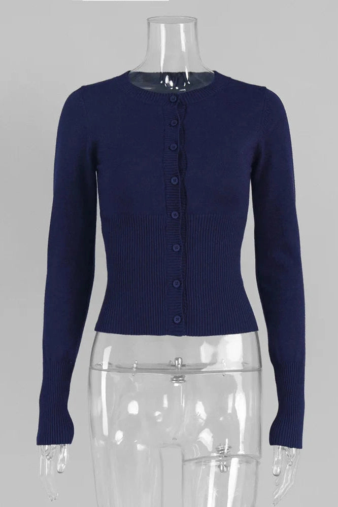 Glorol - Long Sleeve Patchwork Slim Loose Top