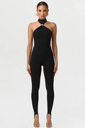 Glorol - Off-Shoulder Sleeveless Backless Jumpsuit