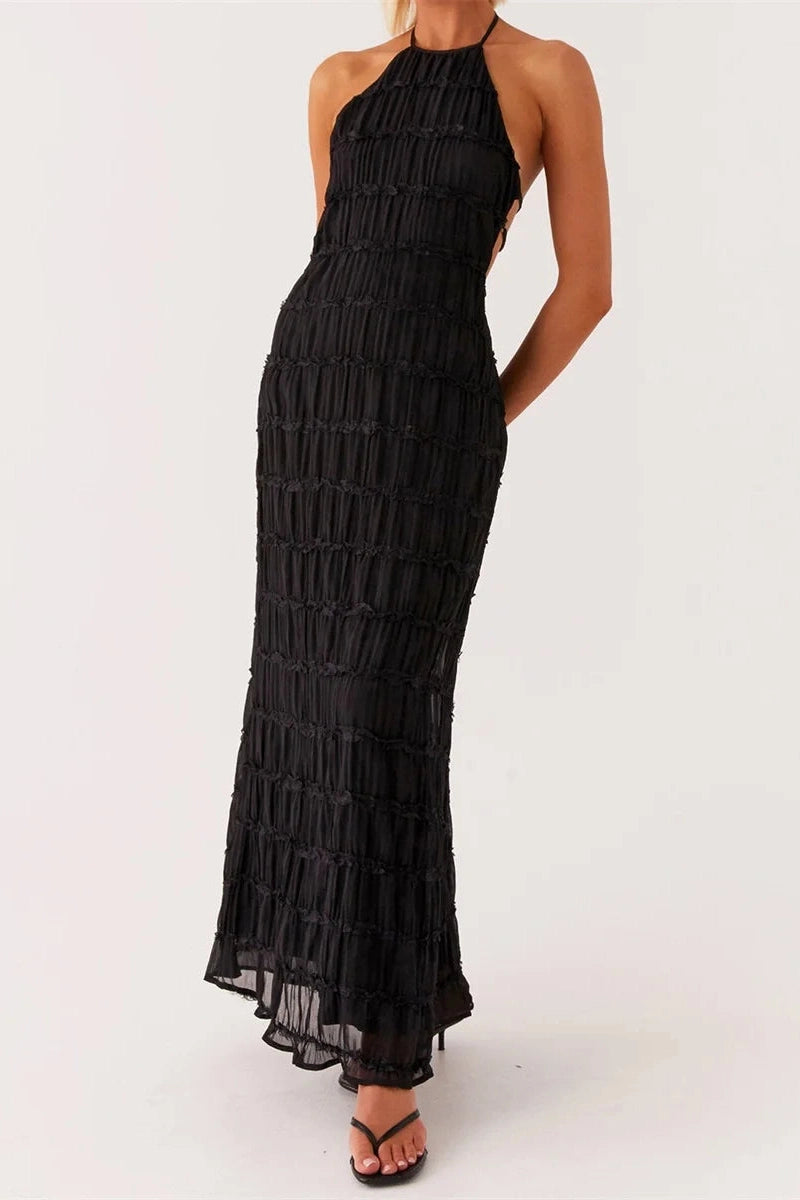Glorol - Bodycon Sleeveless Backless Maxi Dress