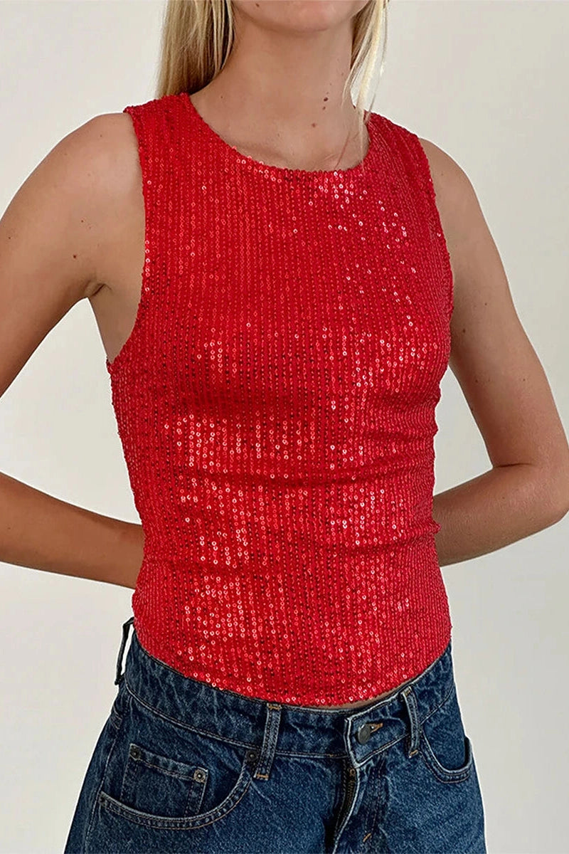 Glorol - Sleeveless Slim Fit Top