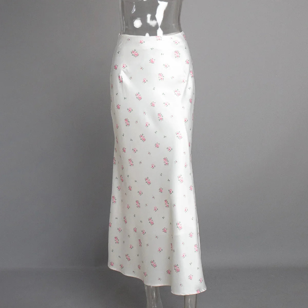 Glorol - High Waist Elegant Printed Skirt