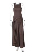 Glorol - Elegant Slim Sleeveless Maxi Dress