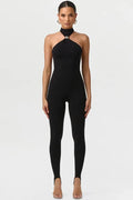 Glorol - Off-Shoulder Sleeveless Backless Jumpsuit