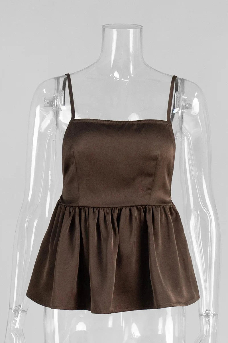 Glorol - Backless Strap Sleeveless Top