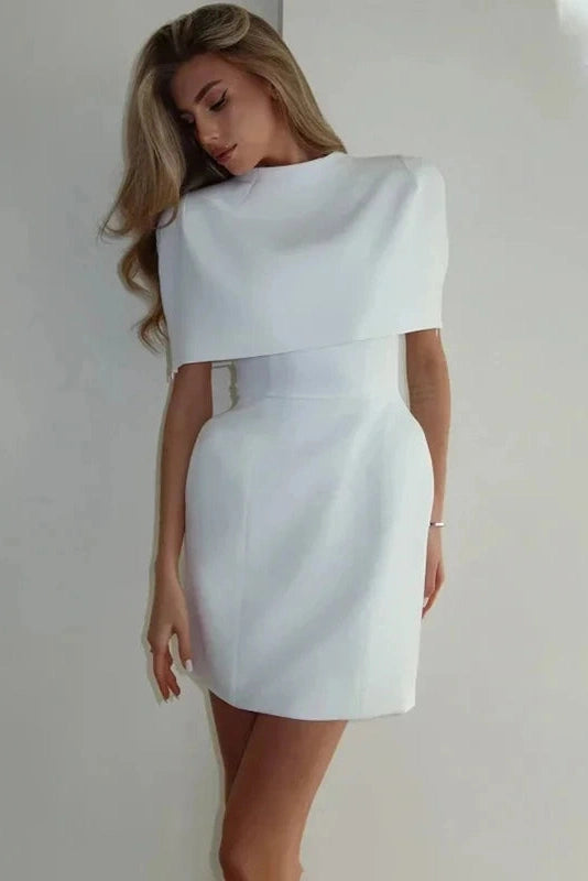 Glorol - Elegant Sleeveless Round-Neck Mini Dress