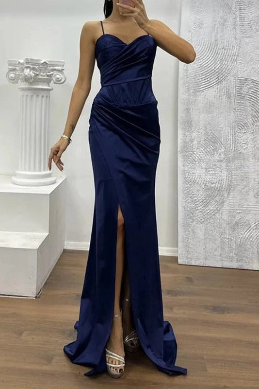Glorol - Hollow Out High Waist Split Sleeveless Maxi Dress
