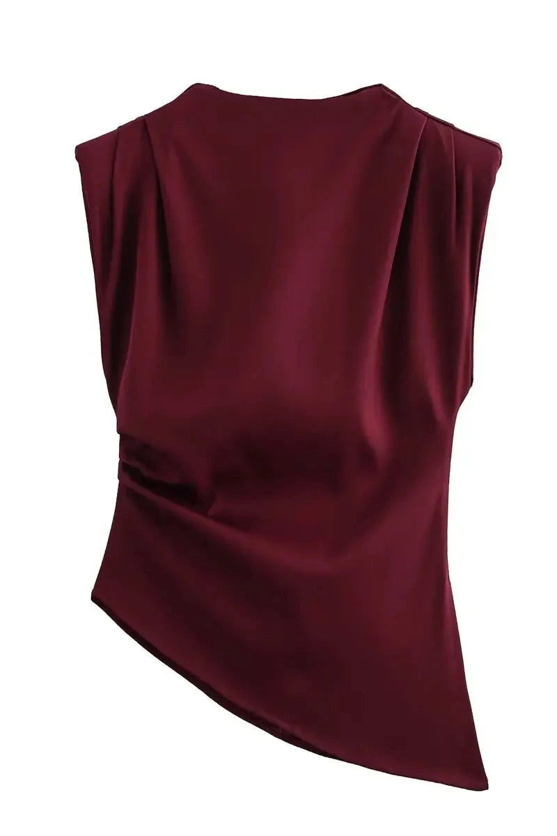 Glorol - Sleeveless Irregular Top