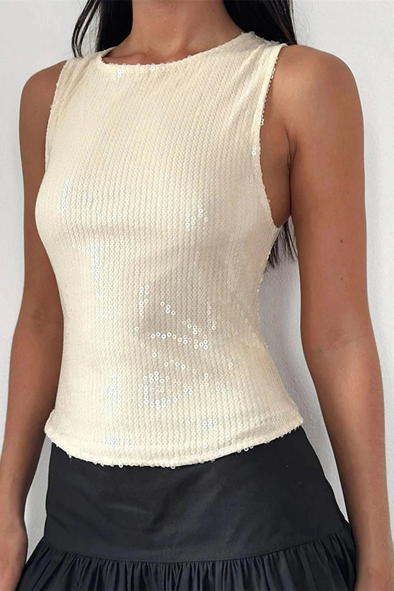 Glorol - Sleeveless Slim Fit Top